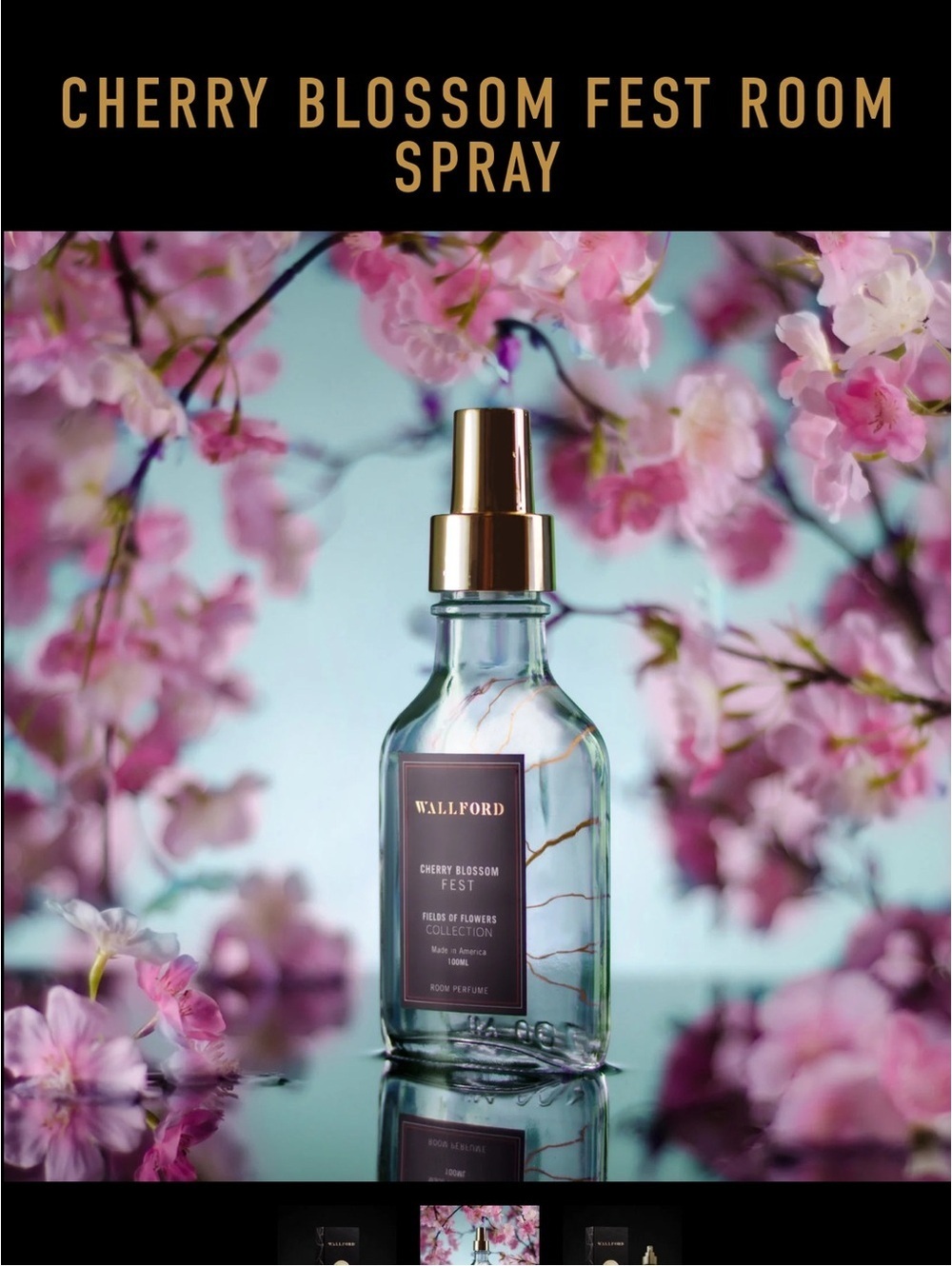 Wallford Cherry Blossom Fest Room Spray 100 ml NEW